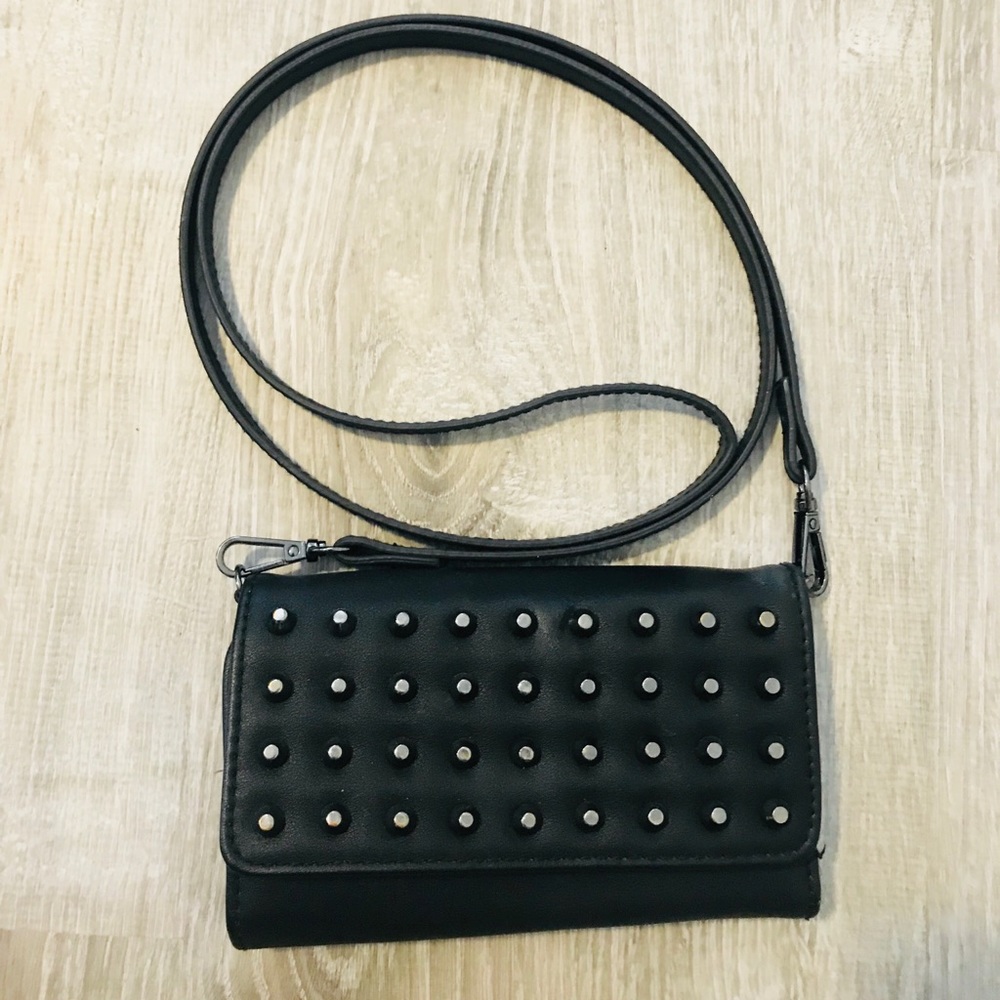 Black Studded Mini Crossbody